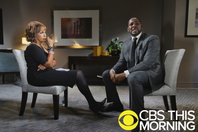 R.Kelly during his now famous interview with Gayle King [CBS] 