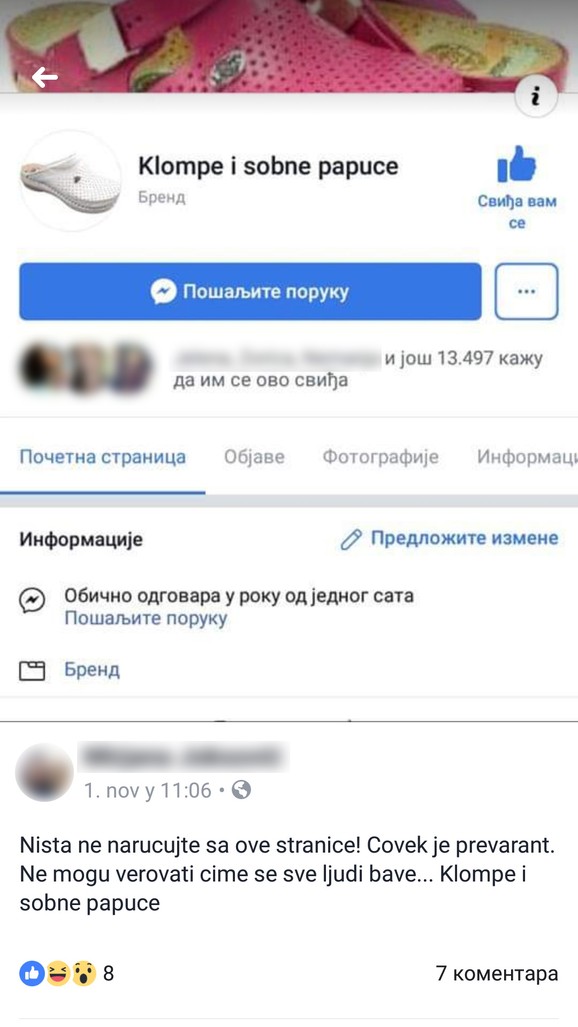 Prevareni tvrde da su sa ove stranice naruÄivali robu