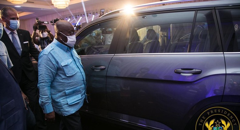 Akufo-Addo unveils first VW assembled cars in Ghana