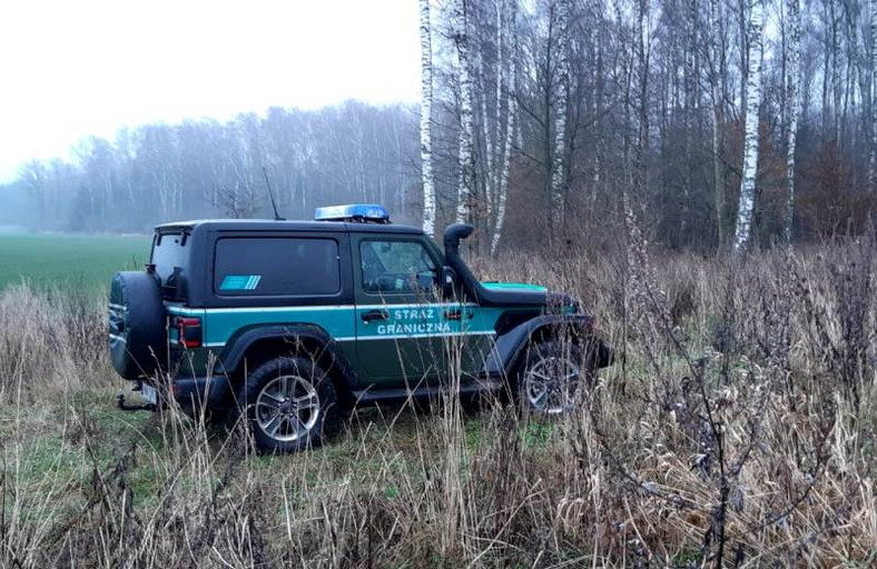 Jeep Wrangler straży granicznej