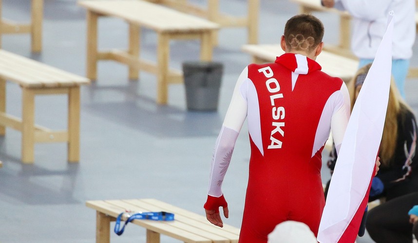 Zbigniew Bródka w Soczi. Fot. EPA/HANNIBAL HANSCHKE/PAP/EPA