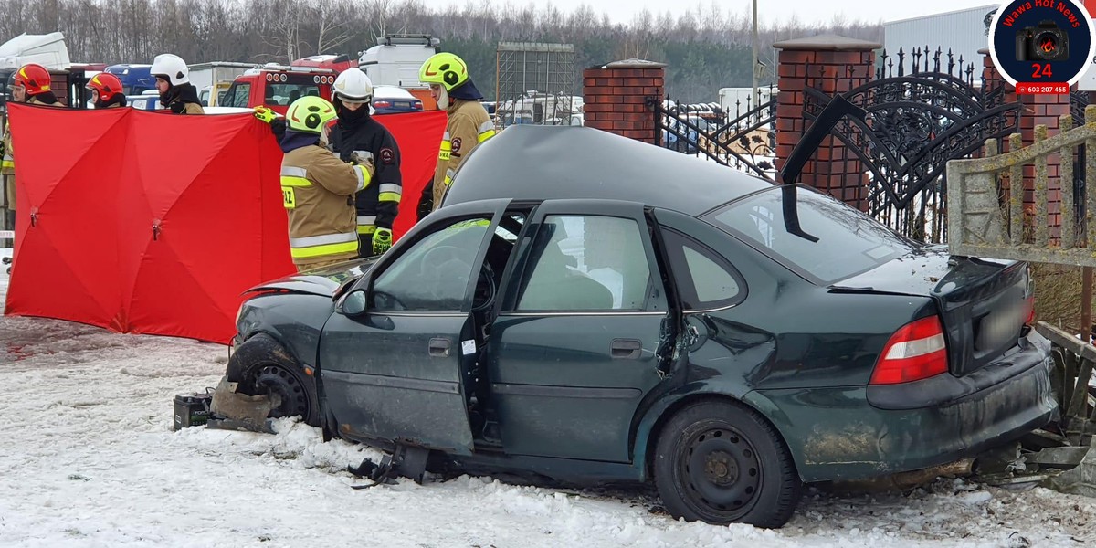 Tragiczny wypadek w Skarżynie. Nie żyje jedna osoba.