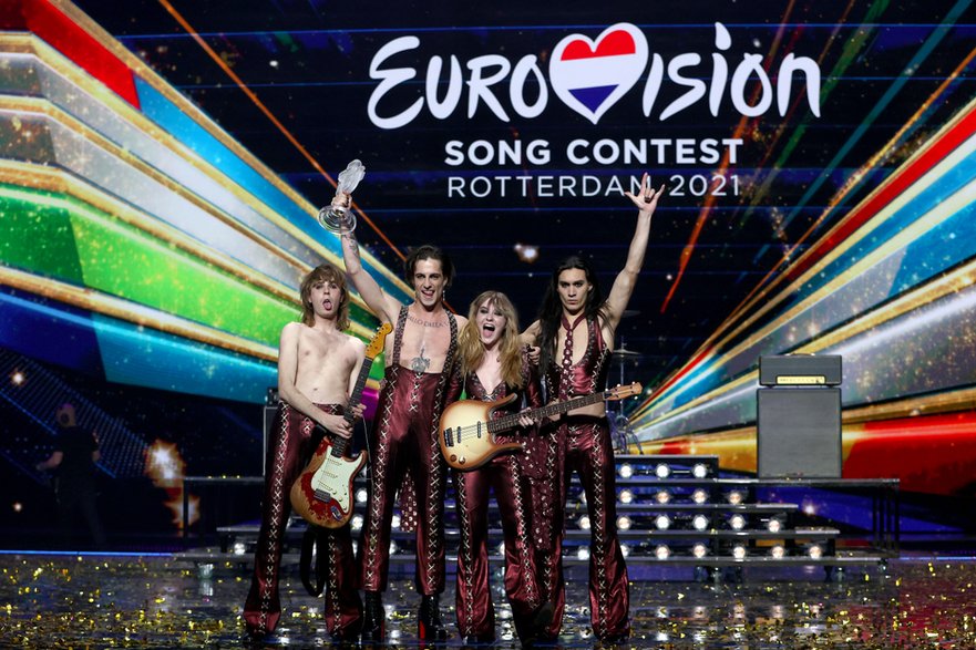 Måneskin na Eurowizji: Thomas Raggi, Damiano David, Victoria De Angelis i Ethan Torchio