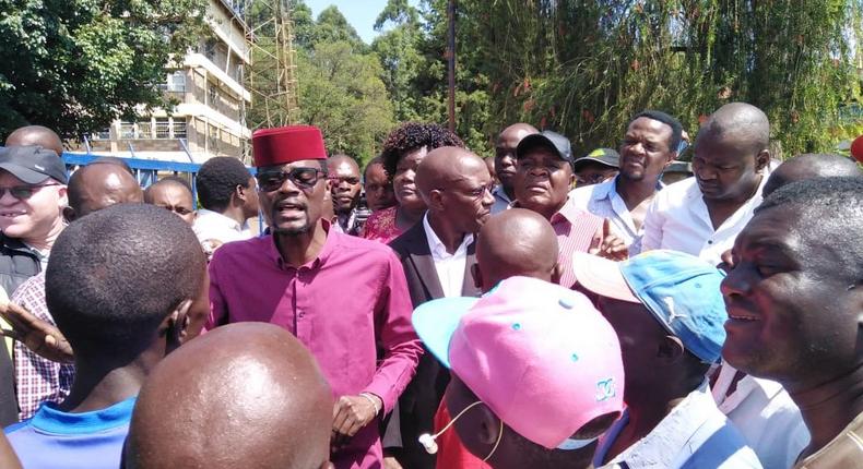 File image of former Kakamega Senator Bonny Khalwale and Kimilili MP Didmus Baraza