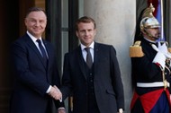 Emmanuel Macron i Andrzej Duda