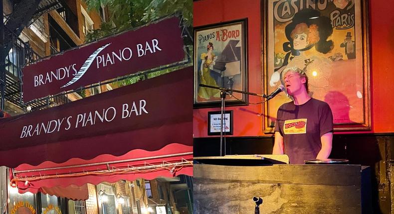 Brandy's Piano Bar and performer Michael Isaacs
