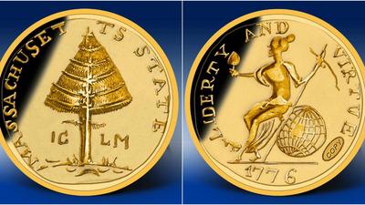 Pine tree coin