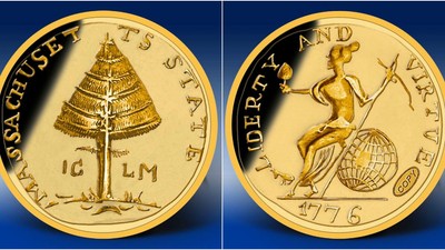 Pine tree coin