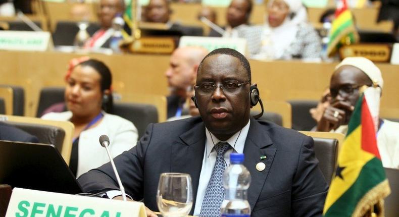 Senegal's President Macky Sall attends the opening ceremony of the 26th Ordinary Session of the Assembly of the African Union (AU) at the AU headquarters in Ethiopia's capital Addis Ababa, January 30, 2016. REUTERS/Tiksa Negeri