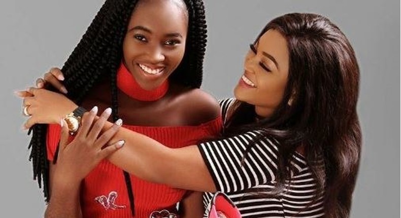 Mercy Aigbe & daughter