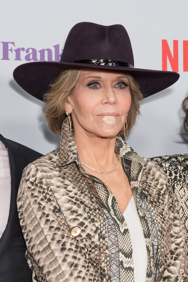 Jane Fonda na premierze serialu "Grace i Frankie"