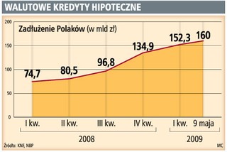 Niewiele osób spłaca kredyt w walucie