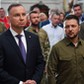 Prezydent Polski Andrzej Duda i prezydent Ukrainy Wołodymyr Zełenski, 9 lipca 2023 r.