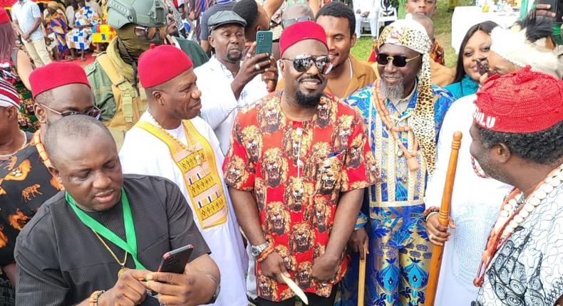 Nollywood actor Jim Iyke has been conferred with a chieftaincy title.
