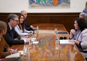 Aleksandar Vučić i Karen Pirs