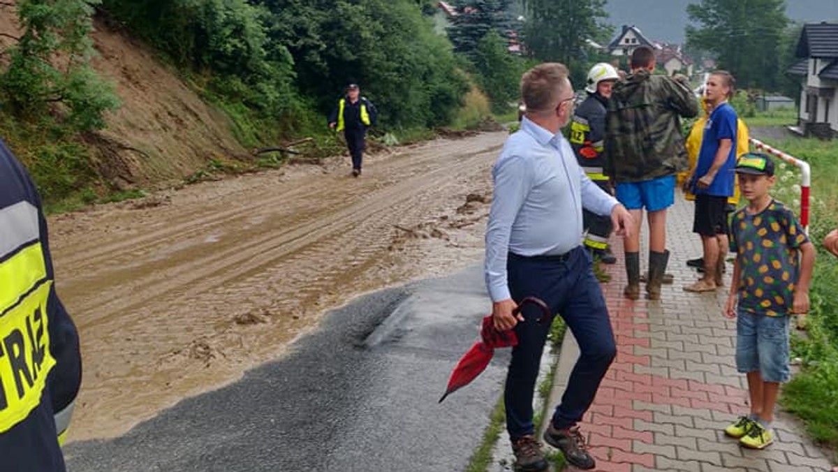 Zniszczenia po nawałnicy z 18 lipca 2021 w gminie Ochotnica Dolna