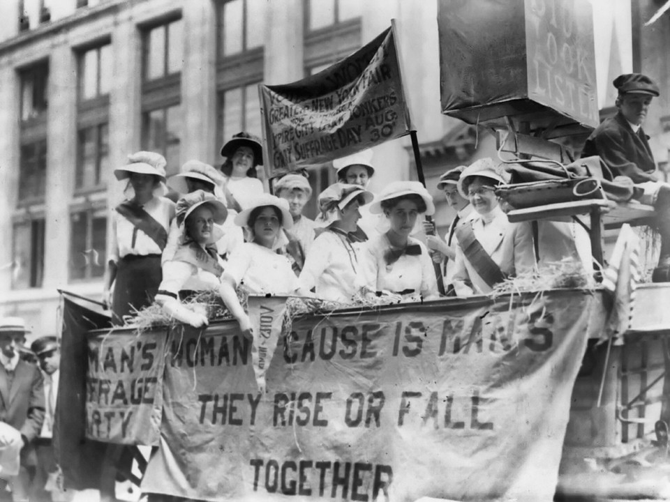 Sufrażystki w Nowym Jorku w 1913 r.