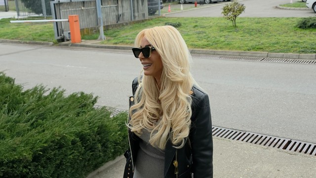 Bojana Lazić na snimanju Pinkovih zvezda