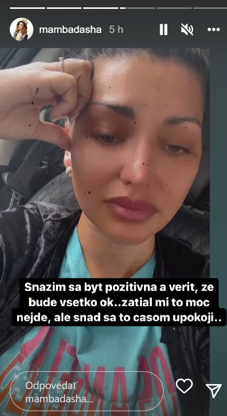 Speváčka Mamba prežíva ťažké obdobie. 