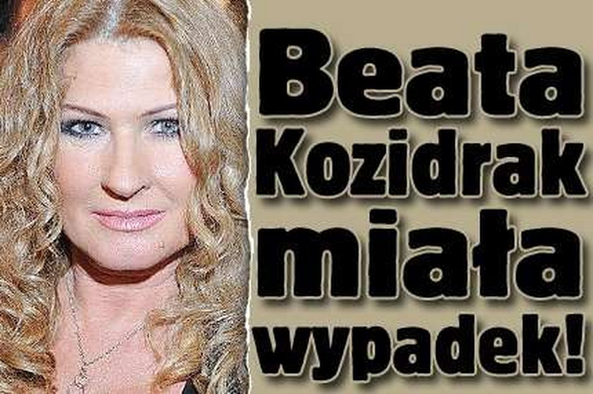 Beata Kozidrak miała wypadek!