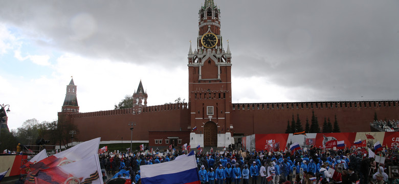 Rosyjscy sportowcy uczestniczyli w paradzie w Dzień Zwycięstwa. Wśród nich mistrzynie IO