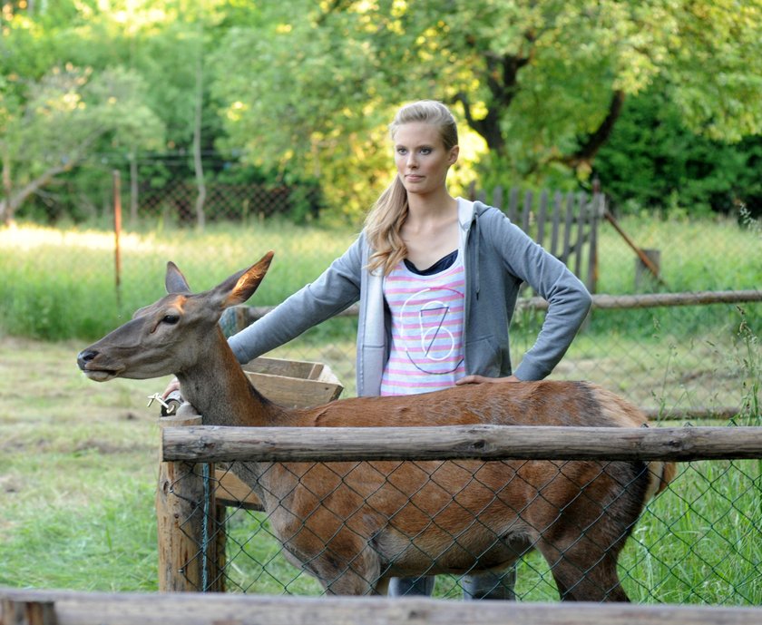 Julia Pietrucha na planie „Blondynki”