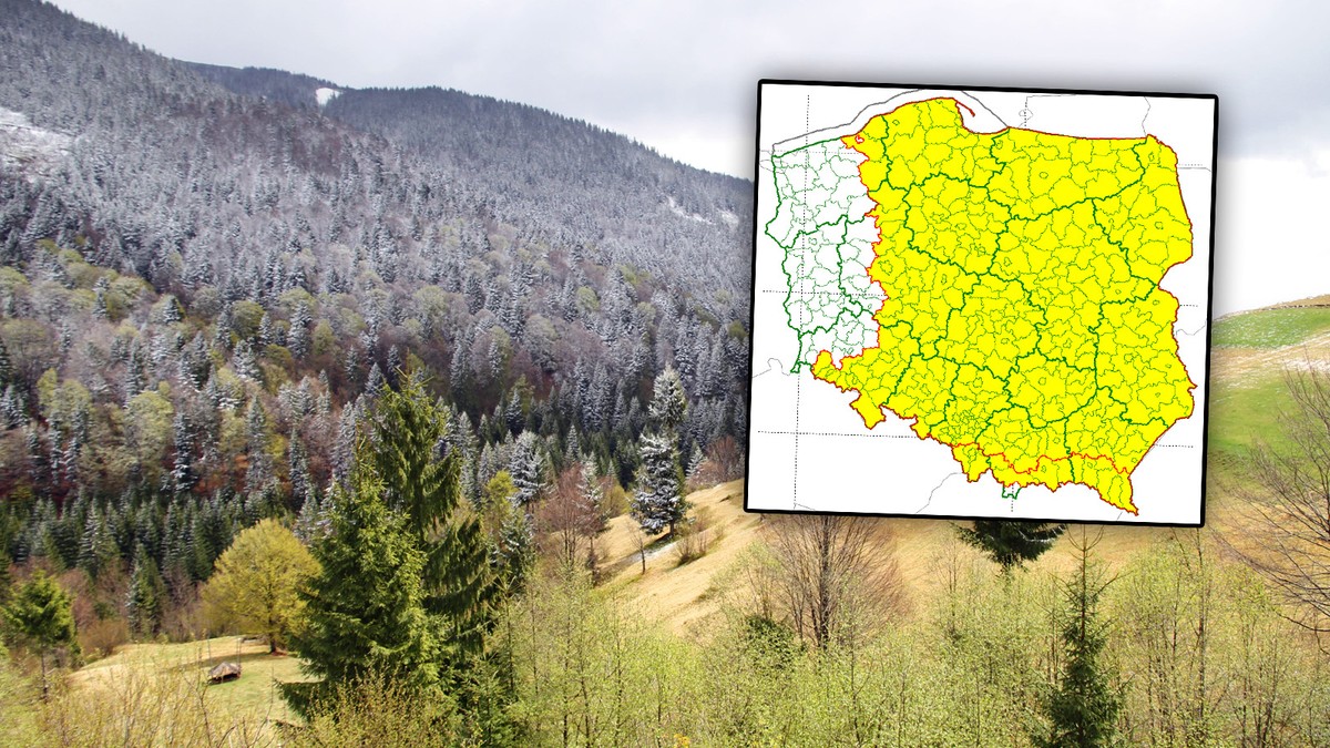 Zacznie się w nocy. IMGW wydaje alerty niemal dla całej Polski. Wyjątkiem jedno województwo