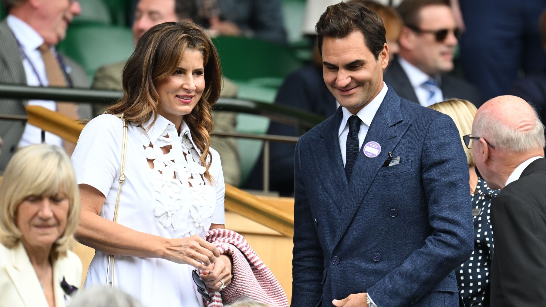 Mirka Federer a Roger Federer, Wimbledon 2025