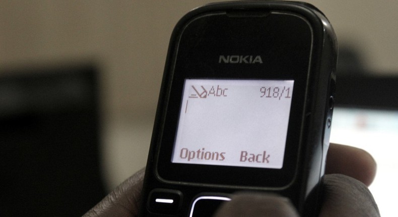 A GSM user in Nigeria