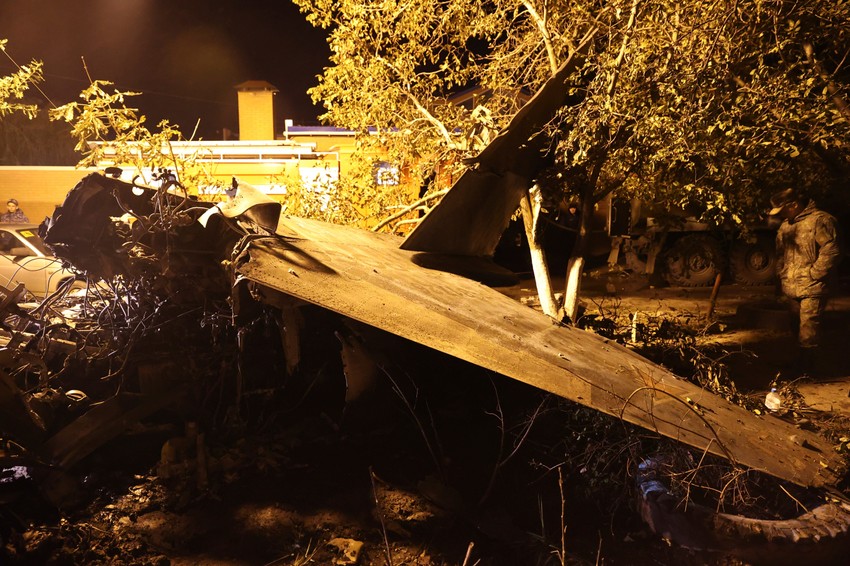 Pad vojnog aviona u Jejsku, Rusija