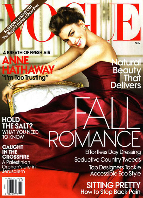 Anne Hathaway w "Vogue"