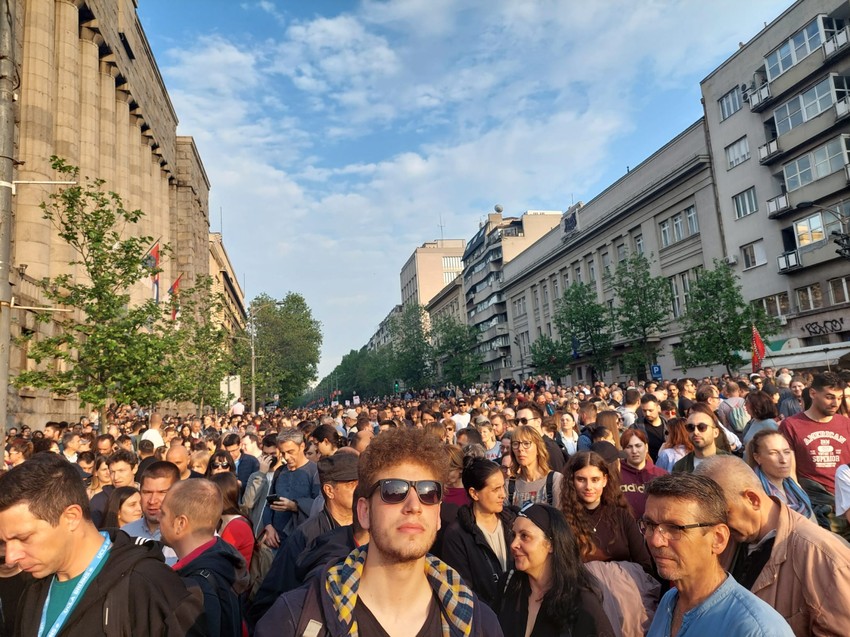 Protest opozicije u Beogradu