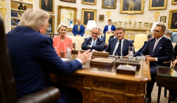 Lideri EU tokom posete Vašingtonu u avgustu 2025. godine