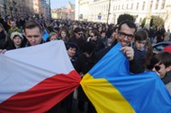 Manifestacja poparcia dla protestów na Ukrainie 