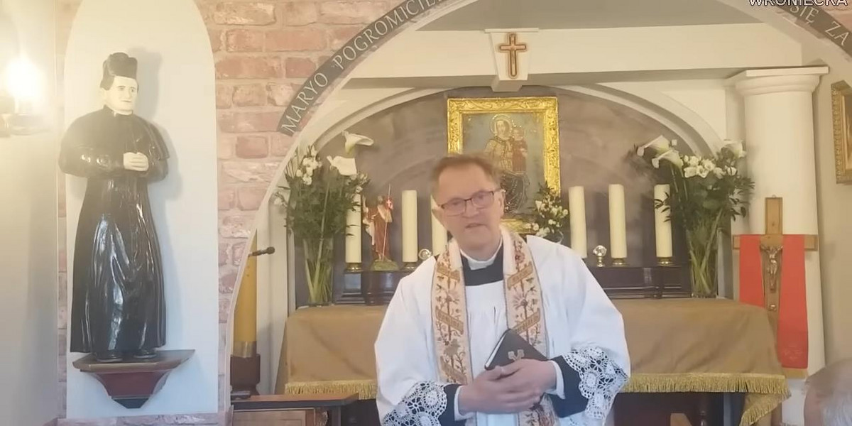 Ksiądz Michał Woźnicki znowu szokuje. Wypędził z kościoła mężczyznę.