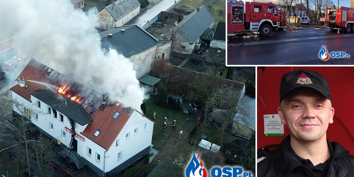 Strażak z Krapkowic wracając z nocnego dyżuru uratował ludzi z pożaru