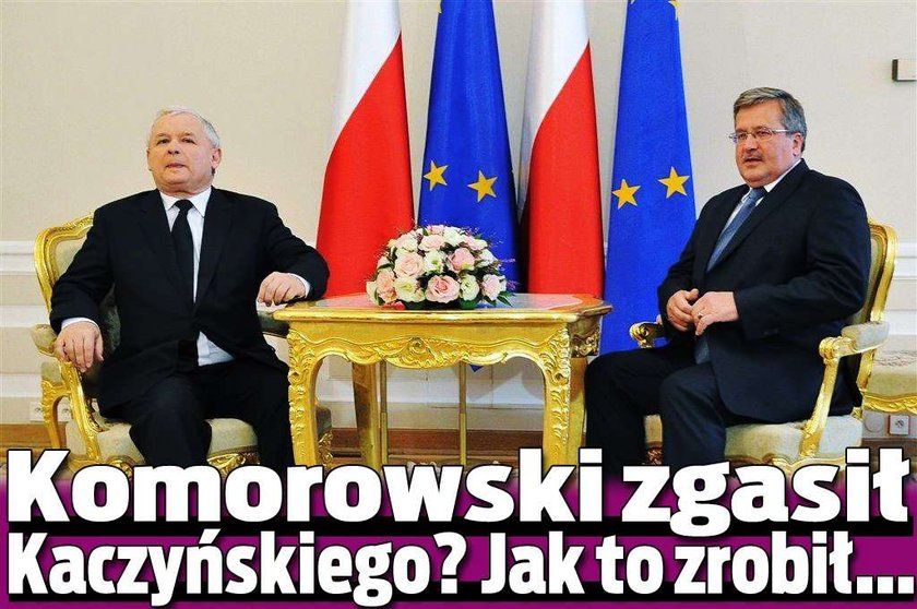 Komorowski zgasił Kaczyńskiego? Jak to zrobił...