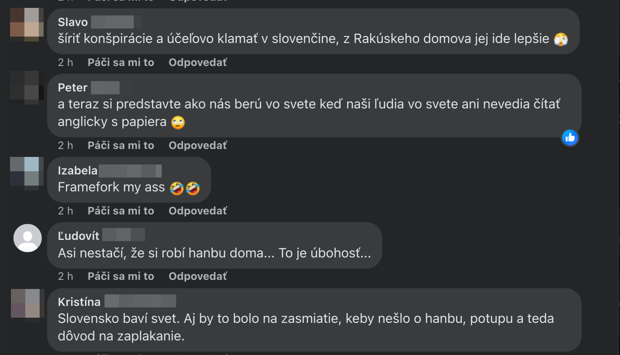 Ľudia kritizujú Martinu Šimkovičovú za jej angličtinu.