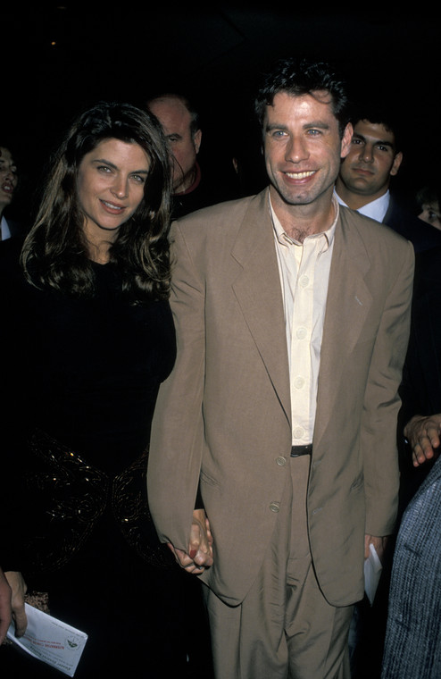 Kirstie Alley i John Travolta na premierze filmu "I kto to mówi" w 1989 r.