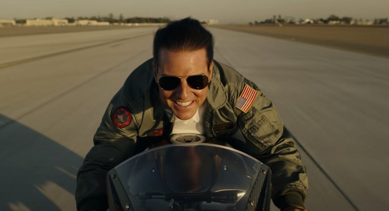 Tom Cruise in Top Gun: Maverick.