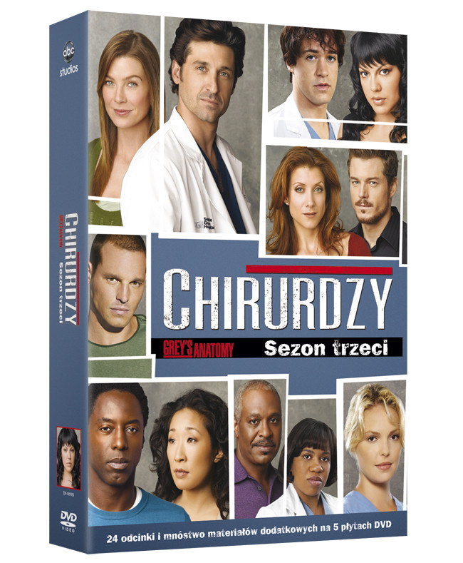Okładka DVD 3. sezonu "Chirurgów"