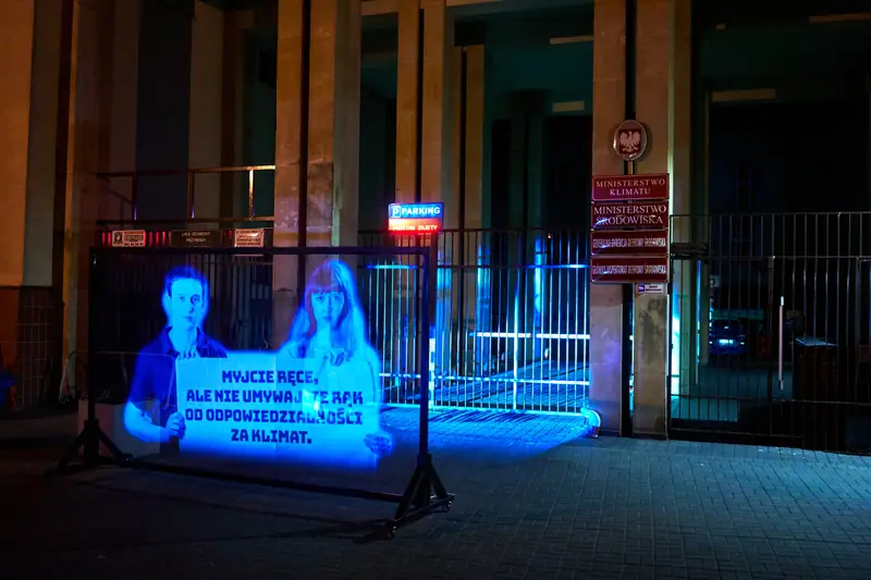 Marsz hologramów w ramach strajku dla klimatu, Warszawa / fot. Max Zieliński / Greenpeace Polska