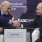 Aleksander Łukaszenka i Władimir Putin na szczycie Eurazjatyckiej Organizacji Gospodarczej. Moskwa, 24.05.2023 r.