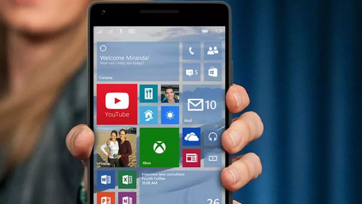 Microsoft udostępnia Windows 10 Mobile build 10549