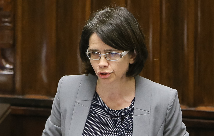 Minister cyfryzacji Anna Streżyńska podczas posiedzenia Sejmu