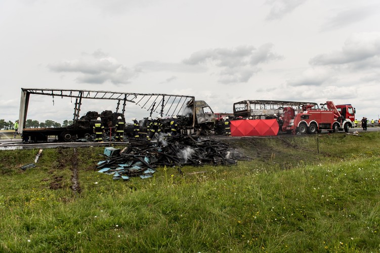 Karambol na autostradzie A4