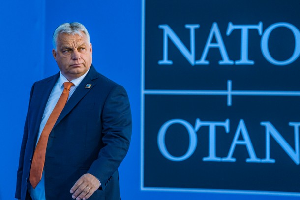 Viktor Orban na szczycie NATO.