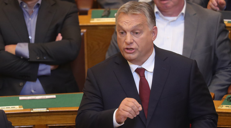 Orbán Viktor kormányfő szerint a nép eldöntötte, hogy melyik pártnak mekkora súlya legyen a parlamentben /Fotó: Varga Imre