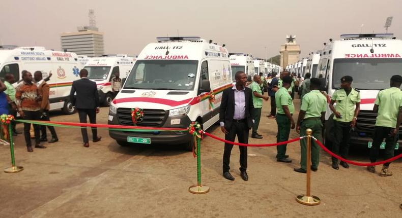 President Akufo-Addo has commissioned 307 ambulances