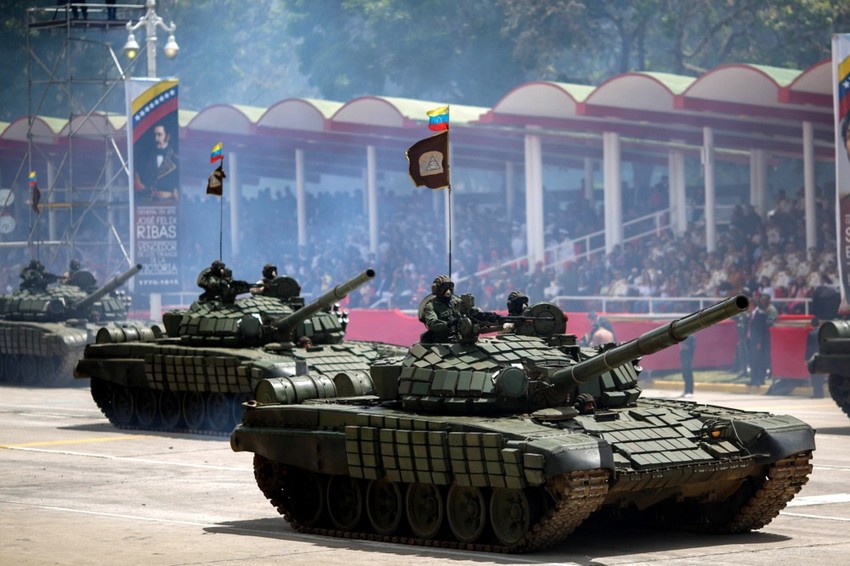 Vojska Venecuele na paradi u Karakasu 5. jula 2018.